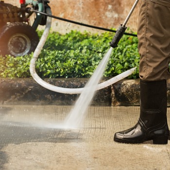 Preparations When Using a Power Washer